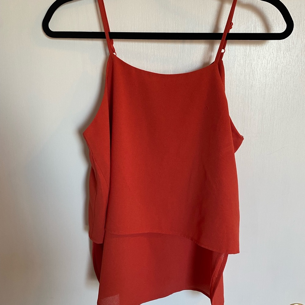 Flowy layered tank top